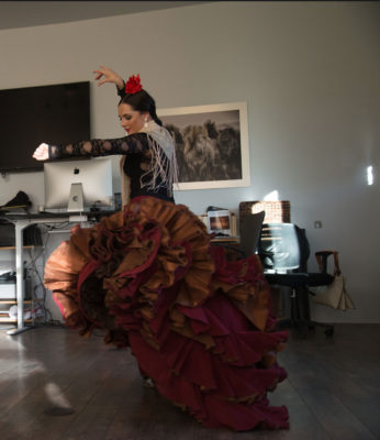 Flamenco dancer, in original version
